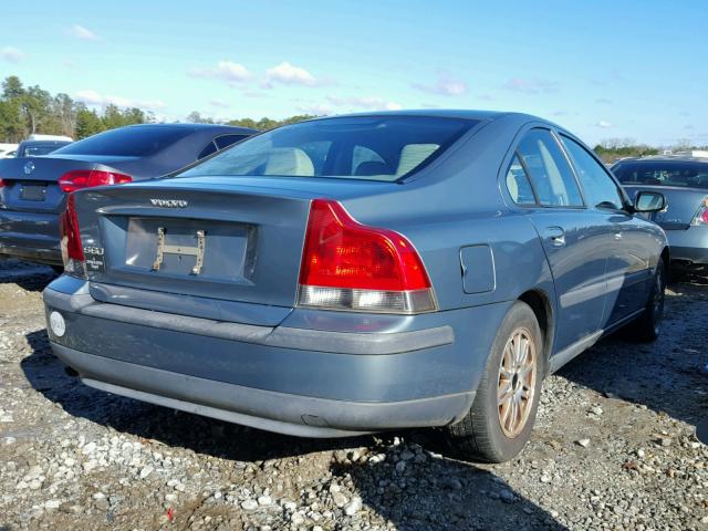 YV1RS61T042327256 - 2004 VOLVO S60 TEAL photo 4