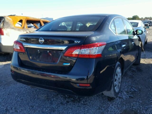 3N1AB7AP4EY201127 - 2014 NISSAN SENTRA S BLACK photo 4