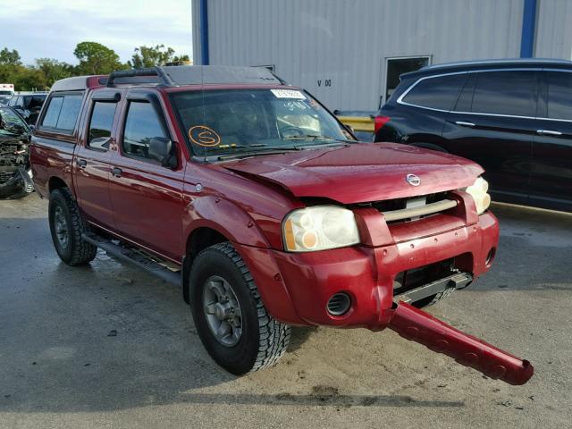 1N6ED27T84C429829 - 2004 NISSAN FRONTIER C BURGUNDY photo 1