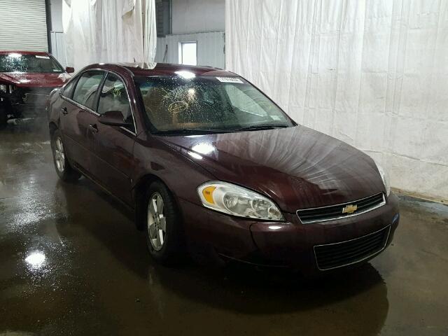 2G1WT58N079288657 - 2007 CHEVROLET IMPALA LT MAROON photo 1