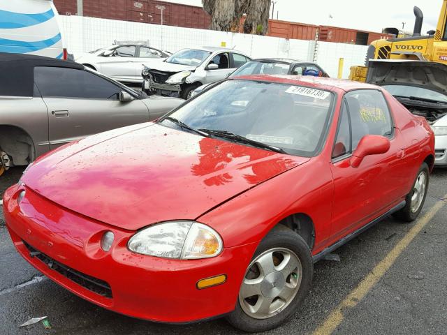 JHMEH6167PS006282 - 1993 HONDA CIVIC DEL RED photo 2