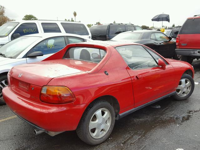 JHMEH6167PS006282 - 1993 HONDA CIVIC DEL RED photo 4