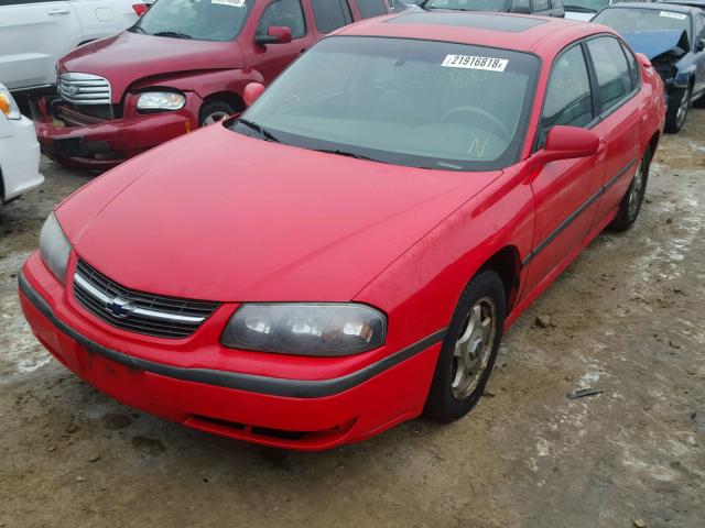 2G1WH55K1Y9336938 - 2000 CHEVROLET IMPALA LS RED photo 2