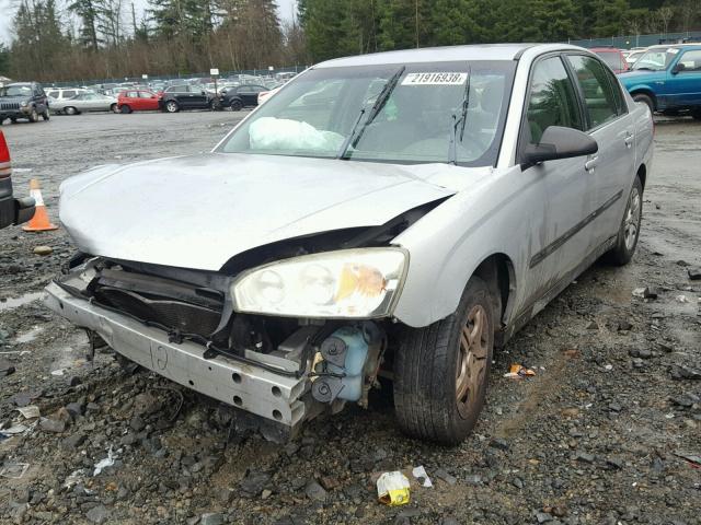 1G1ZS52F55F277160 - 2005 CHEVROLET MALIBU GRAY photo 2