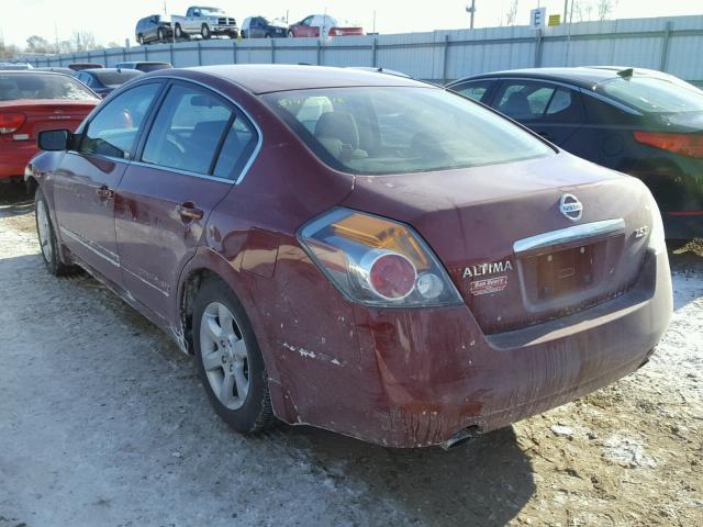 1N4AL21E88C192625 - 2008 NISSAN ALTIMA 2.5 MAROON photo 3