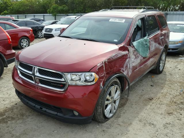 1C4SDHDTXDC590194 - 2013 DODGE DURANGO CR RED photo 2