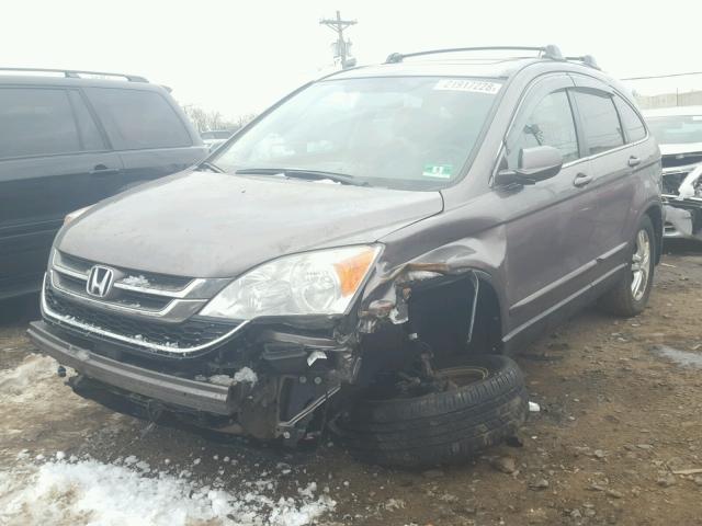 5J6RE4H74AL060648 - 2010 HONDA CR-V EXL GRAY photo 2