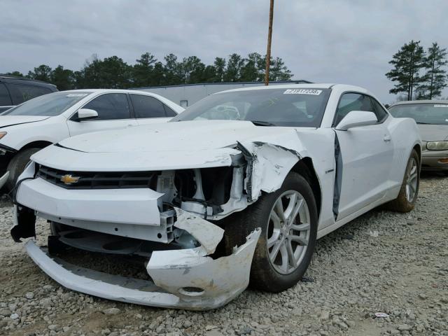 2G1FD1E38F9212689 - 2015 CHEVROLET CAMARO LT WHITE photo 2