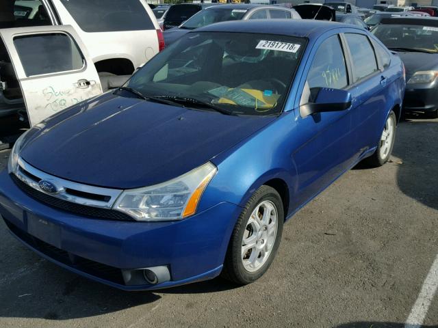 1FAHP36N59W260803 - 2009 FORD FOCUS SES BLUE photo 2