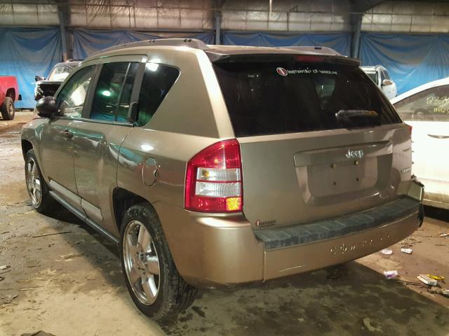 1J8FT57W37D248117 - 2007 JEEP COMPASS LI GOLD photo 3