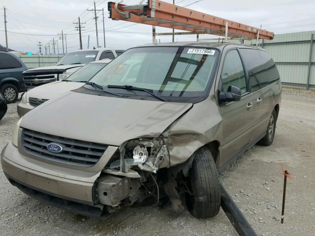 2FMZA57625BA85470 - 2005 FORD FREESTAR S GOLD photo 2