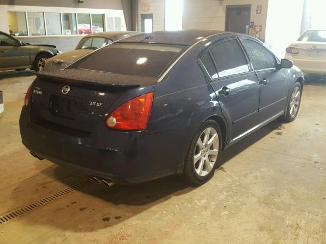 1N4BA41E88C814761 - 2008 NISSAN MAXIMA SE BLUE photo 4