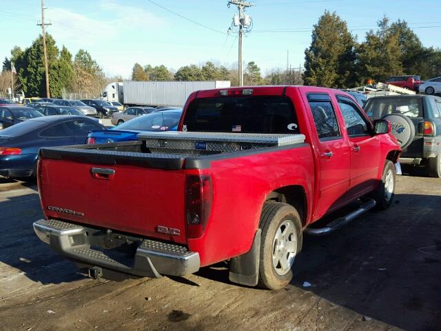 1GTD5MFE2C8163624 - 2012 GMC CANYON SLE RED photo 4