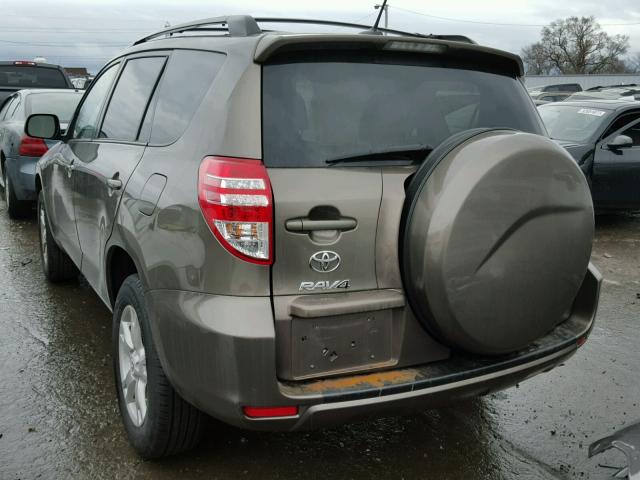 2T3ZF4DV6BW094323 - 2011 TOYOTA RAV4 BROWN photo 3