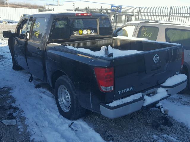 1N6AA07D58N325474 - 2008 NISSAN TITAN XE BLACK photo 3