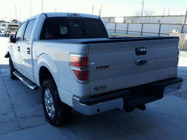 1FTFW1EF0EKE52182 - 2014 FORD F150 SUPER WHITE photo 3