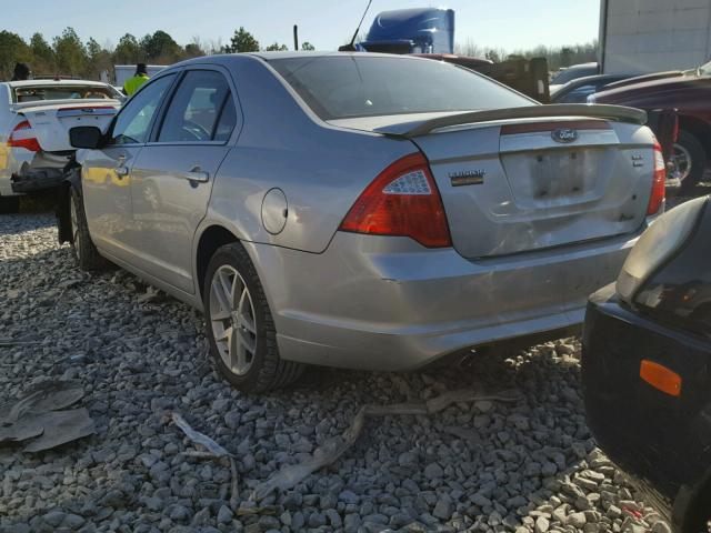 3FAHP0CG4AR364551 - 2010 FORD FUSION SEL SILVER photo 3