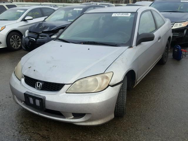 1HGEM22165L060481 - 2005 HONDA CIVIC DX V GRAY photo 2