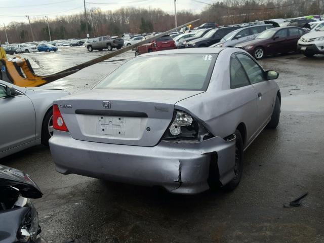 1HGEM22165L060481 - 2005 HONDA CIVIC DX V GRAY photo 4