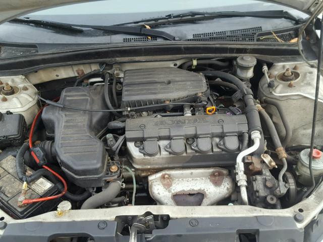 1HGEM22165L060481 - 2005 HONDA CIVIC DX V GRAY photo 7