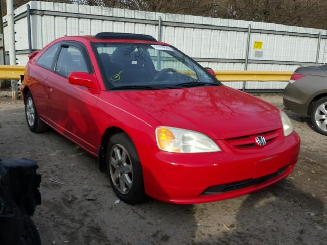 1HGEM22003L070203 - 2003 HONDA CIVIC EX წითელი ფოტო 1