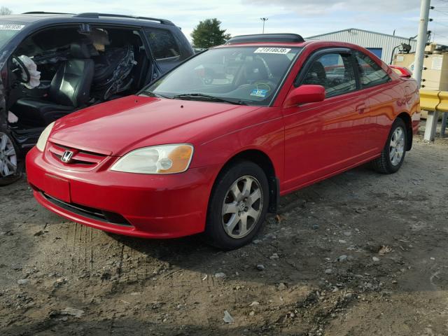 1HGEM22003L070203 - 2003 HONDA CIVIC EX წითელი ფოტო 2