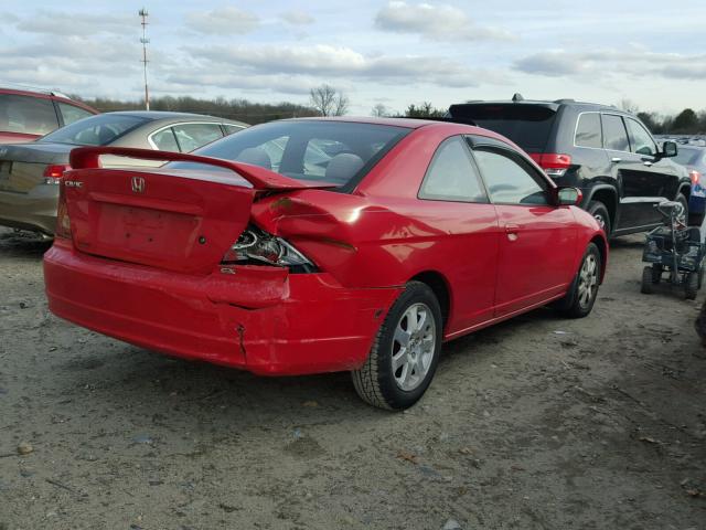 1HGEM22003L070203 - 2003 HONDA CIVIC EX წითელი ფოტო 4