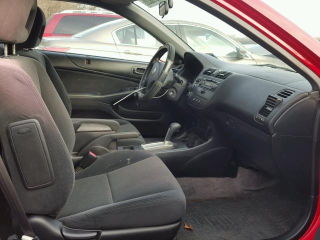 1HGEM22003L070203 - 2003 HONDA CIVIC EX წითელი ფოტო 5