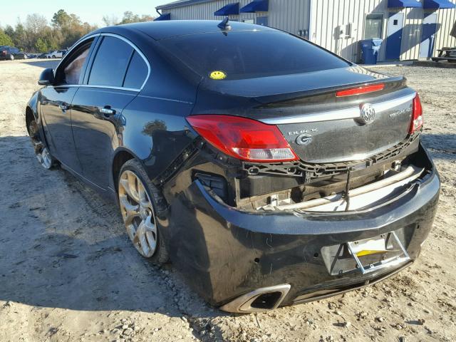 2G4GV5GV9D9214328 - 2013 BUICK REGAL GS BLACK photo 3