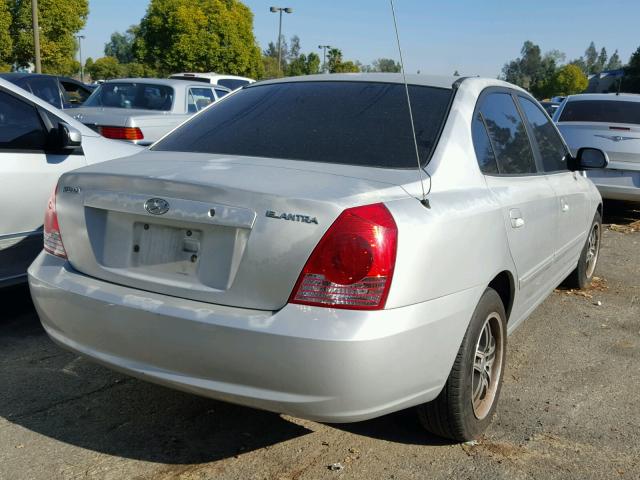 KMHDN46D75U976034 - 2005 HYUNDAI ELANTRA GL SILVER photo 4