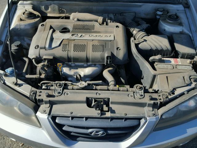 KMHDN46D75U976034 - 2005 HYUNDAI ELANTRA GL SILVER photo 7