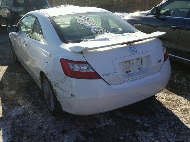 2HGFG21507H709028 - 2007 HONDA CIVIC SI WHITE photo 3