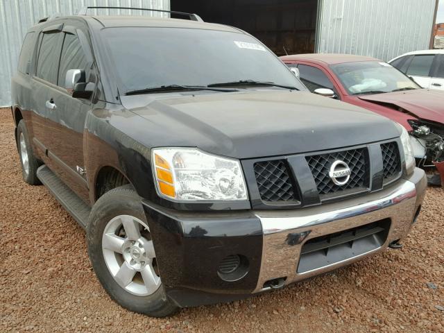 5N1BA08C07N721674 - 2007 NISSAN ARMADA SE BLACK photo 1