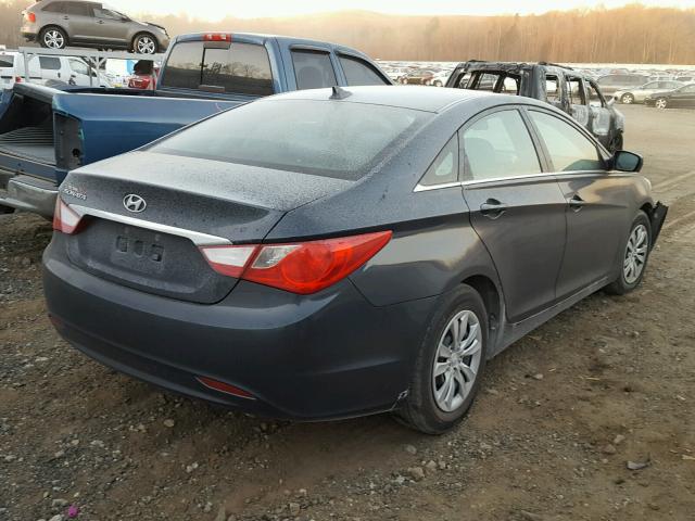 5NPEB4AC3DH542153 - 2013 HYUNDAI SONATA GLS BLUE photo 4