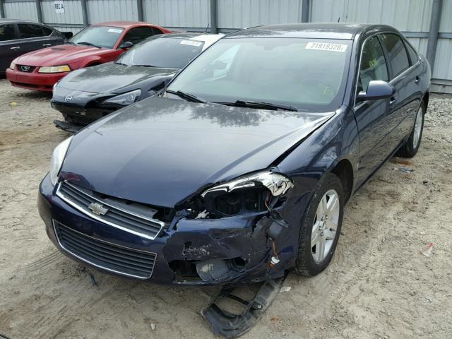 2G1WC58R579299589 - 2007 CHEVROLET IMPALA LT BLUE photo 2