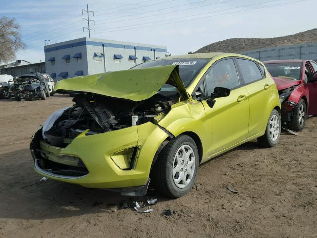 3FADP4EJ1CM120886 - 2012 FORD FIESTA SE GREEN photo 2