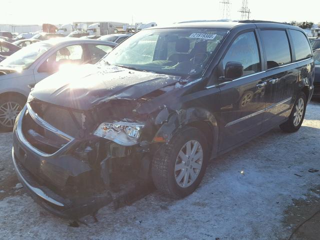 2C4RC1BG4ER461150 - 2014 CHRYSLER TOWN & COU BLACK photo 2