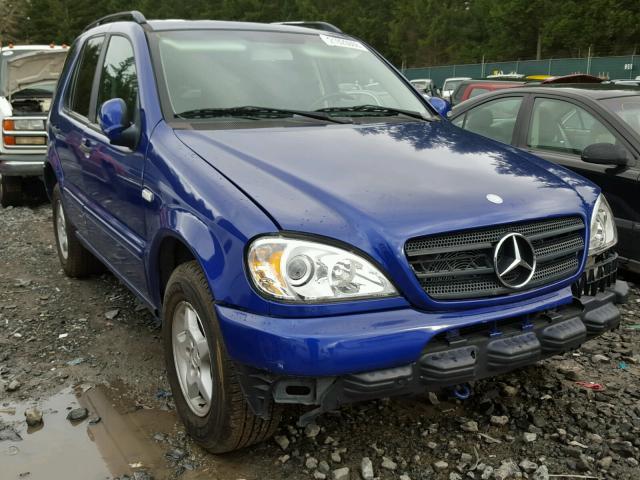 4JGAB54E0YA206969 - 2000 MERCEDES-BENZ ML 320 BLUE photo 1