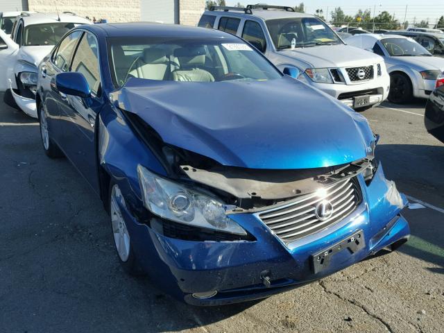 JTHBJ46G972099464 - 2007 LEXUS ES 350 BLUE photo 1