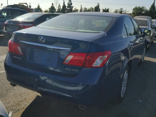 JTHBJ46G972099464 - 2007 LEXUS ES 350 BLUE photo 4