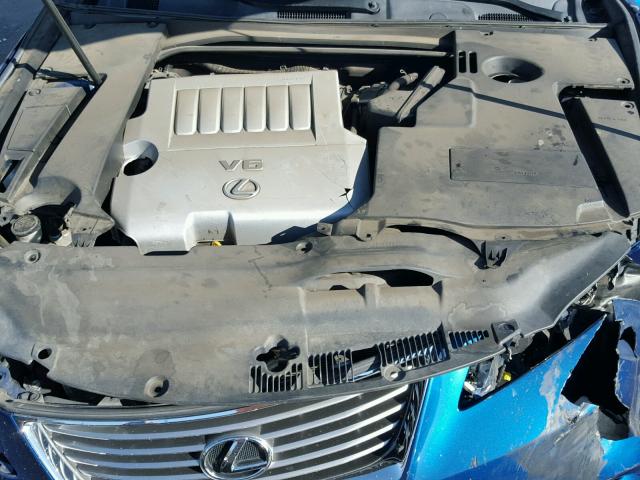 JTHBJ46G972099464 - 2007 LEXUS ES 350 BLUE photo 7