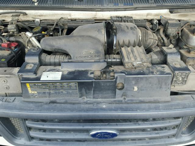 1FTNE24W07DB43583 - 2007 FORD ECONOLINE WHITE photo 7