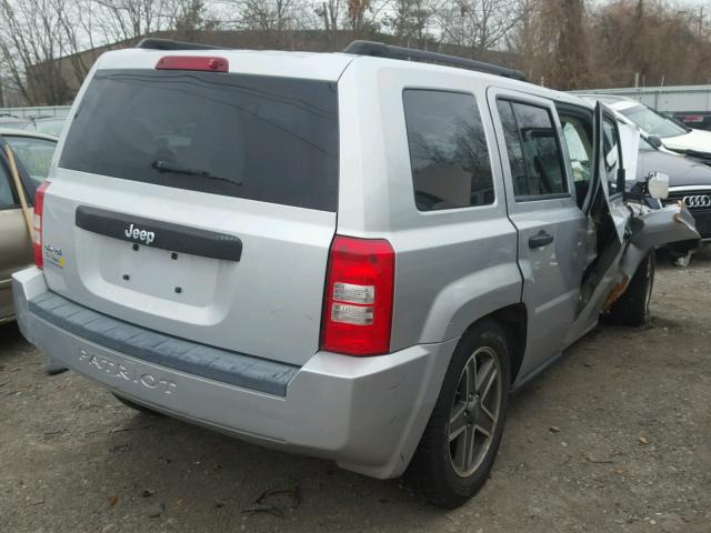 1J4FF28B99D138453 - 2009 JEEP PATRIOT SP SILVER photo 4