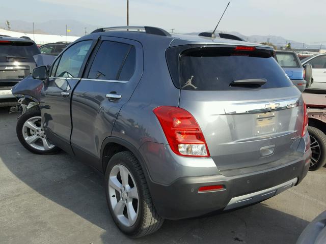 KL7CJNSB5FB122529 - 2015 CHEVROLET TRAX LTZ GRAY photo 3