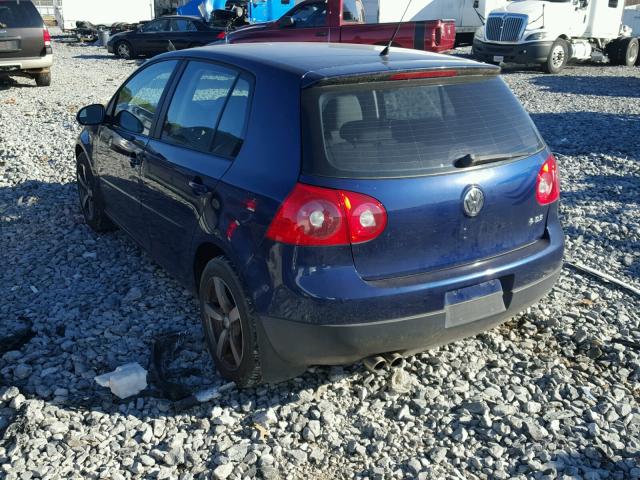 WVWDR71K57W279131 - 2007 VOLKSWAGEN RABBIT BLUE photo 3