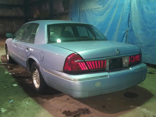 2MEFM75W3XX608254 - 1999 MERCURY GRAND MARQ BLUE photo 3