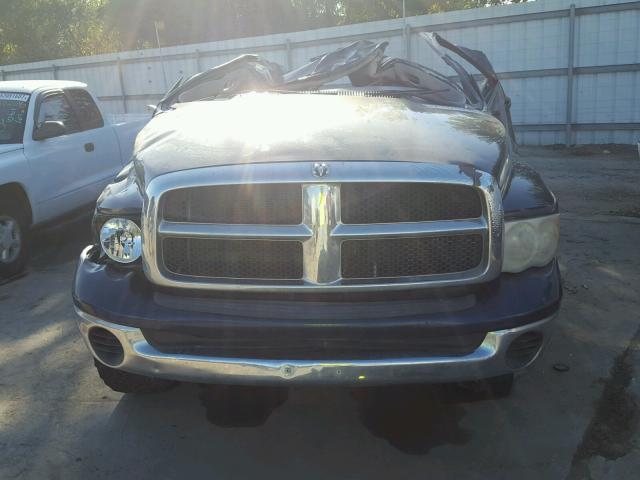 1D7HA16K85J632718 - 2005 DODGE RAM 1500 S BLUE photo 9