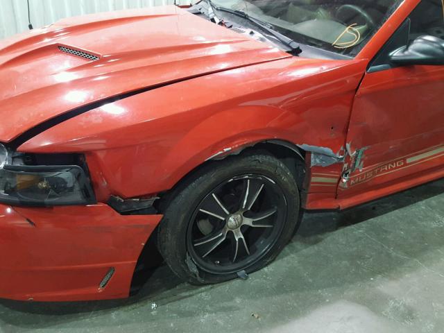 1FAFP4046YF120495 - 2000 FORD MUSTANG RED photo 9