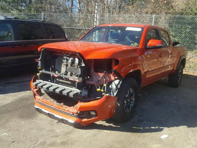 5TFDZ5BN9GX005101 - 2016 TOYOTA TACOMA DOU ORANGE photo 2