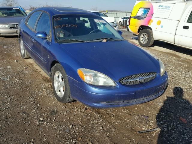 1FAHP55S63A142105 - 2003 FORD TAURUS SES BLUE photo 1